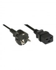 InLine Netzkabel 16A Schutzkontakt gerade auf Kaltgerätestecker IEC320/C19 3m 3 m (16658A)