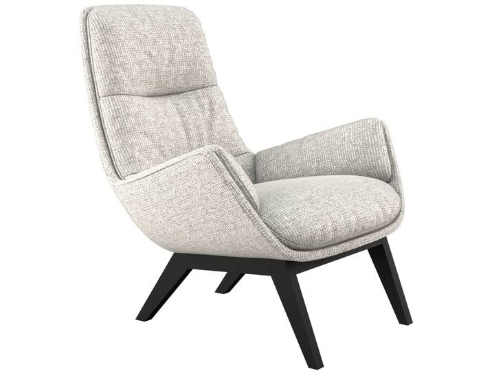 Komfortabler Sessel Halani Stoff muschel B 93 cm T 84 cm H 95 cm - Sessel