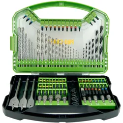 Procraft, Bits, DBS-101 Bit und Bohrer Set 101 teilig S2 Stahl Phillips / Pozidriv / Torx / Hex / Schlitz (Kreuz Phillips PH, Kreuz Pozidriv PZ, Schraubschlitz)
