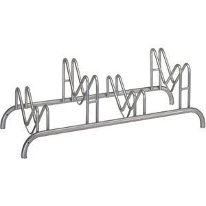 Alberts Fahrradständer 692643, Bodenmontage / freistehend, Einstellparker, beidseitig, Breite 115cm, für 4 Fahrräder