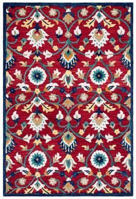 SAFAVIEH Handmade Blossom Zipora Floral Wool Rug