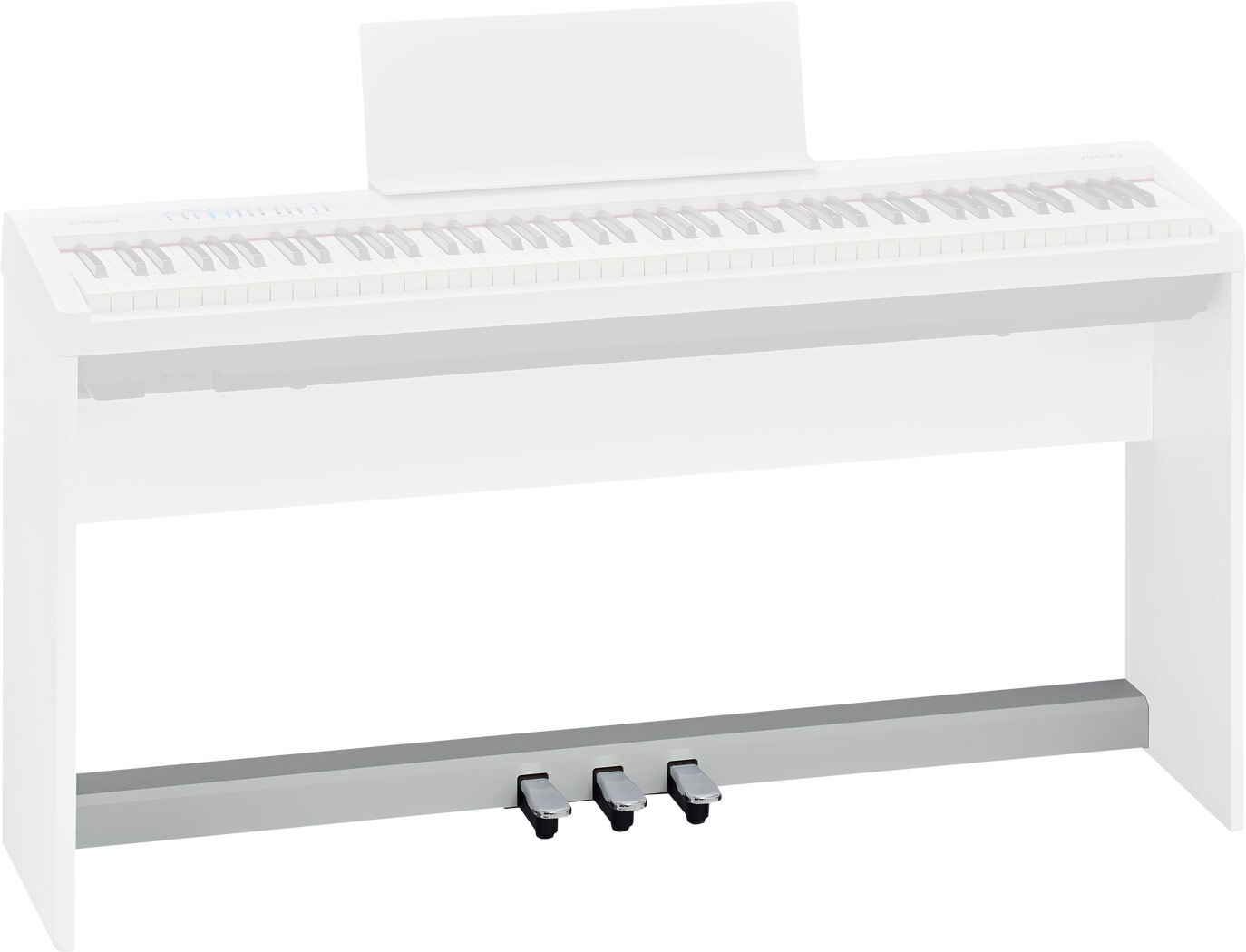 KPD-70-WH BARRA 3 PEDAIS em Branco para Roland FP-40 WH / FP-30X-WH