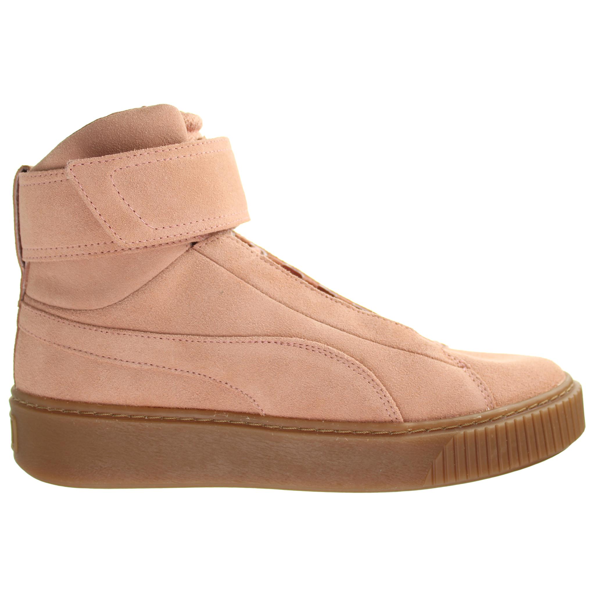 Puma -Bahnsteig in mittlerer Ow Womens Pink Trainer