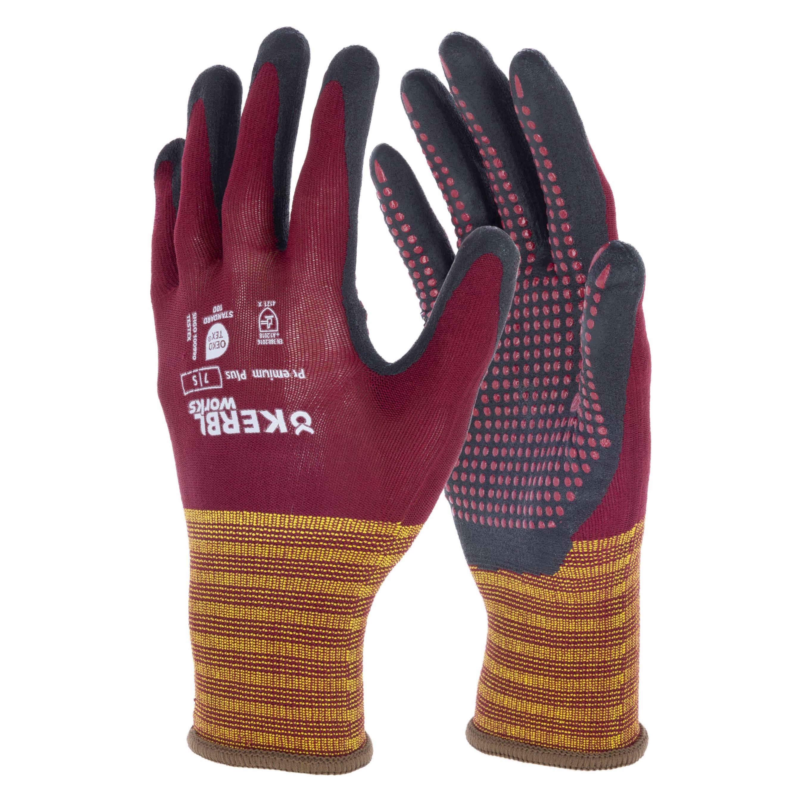 Kerbl Arbeitshandschuh Premium Plus Grösse 11 bordeaux (XXL) (805.100.003XXL)