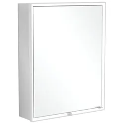 Villeroy & Boch My View Now Einbau-Spiegelschrank, eine Tür, Anschlag links, mit integrierter Beleuchtung, mit Ein-/Ausschalter, Smart Home fähig, 600x750x167,5mm, A4586L00