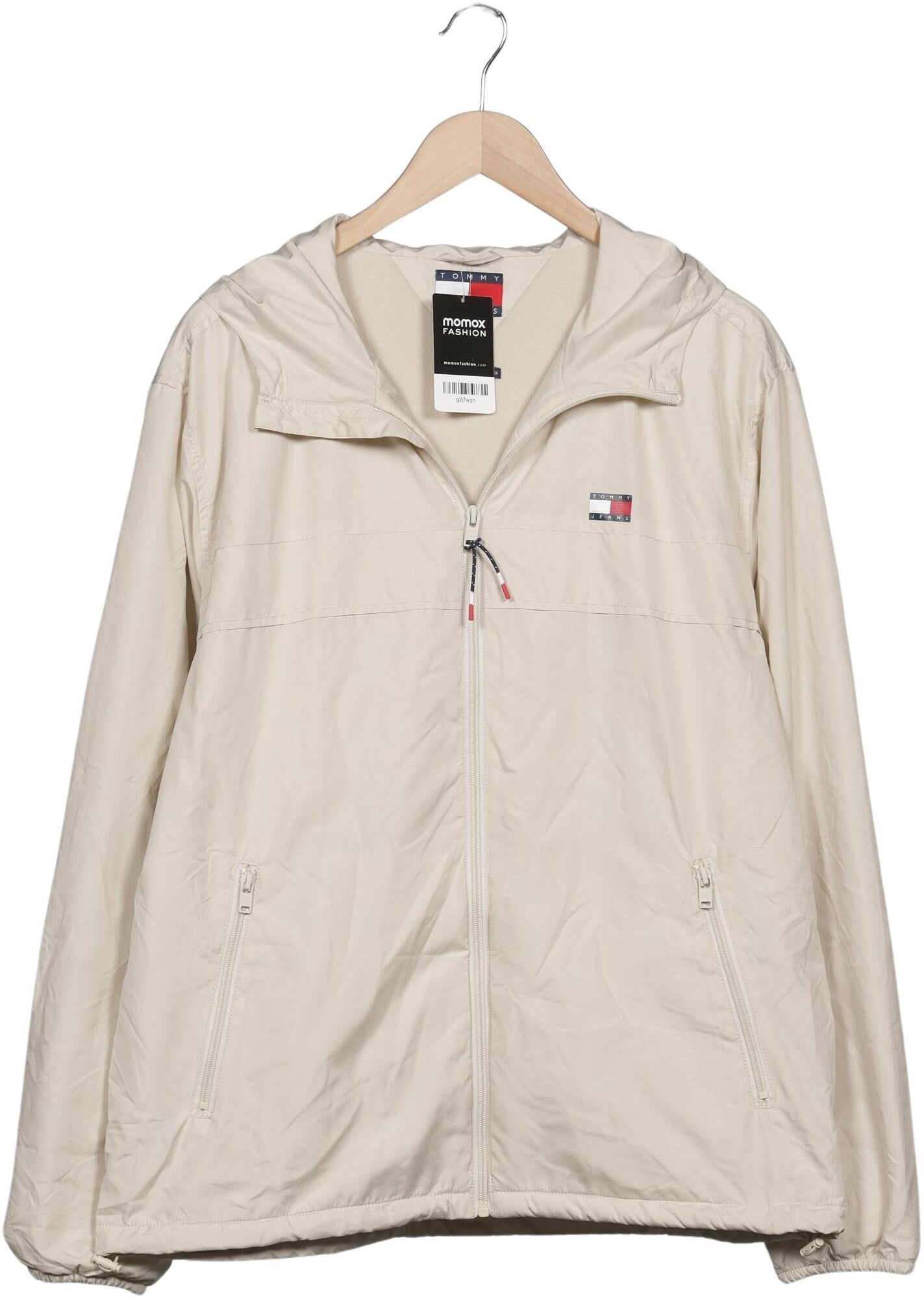Tommy Jeans Herren Jacke, Beige, Gr. L, Synthetik - Second Hand