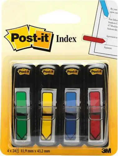 Post-it Haftmarker 7000144924 Rot, Gelb, Grün, Blau