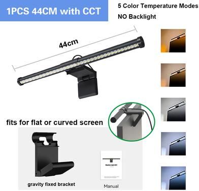 Evergreen Home Goods RGB Monitor Light Bar, With Music Sync Mode, PC Screen Lamp For Home Office Desk, Gaming Setup Ambience c105b Screen Light