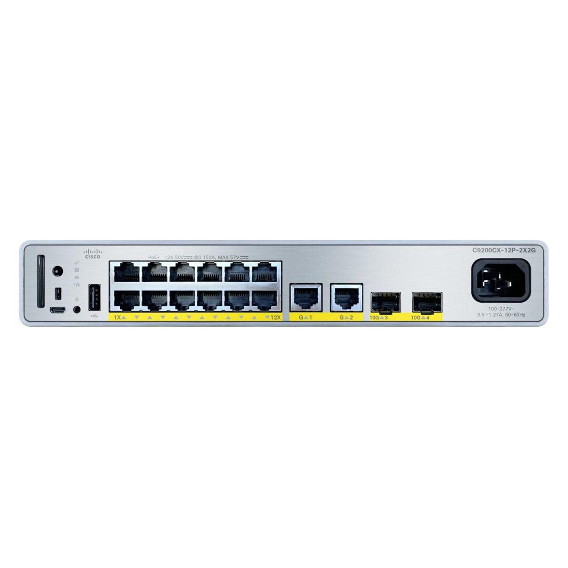 Cisco Catalyst 9200CX - Network Essentia (12 Ports) (C9200CX-12P-2XGH-E)