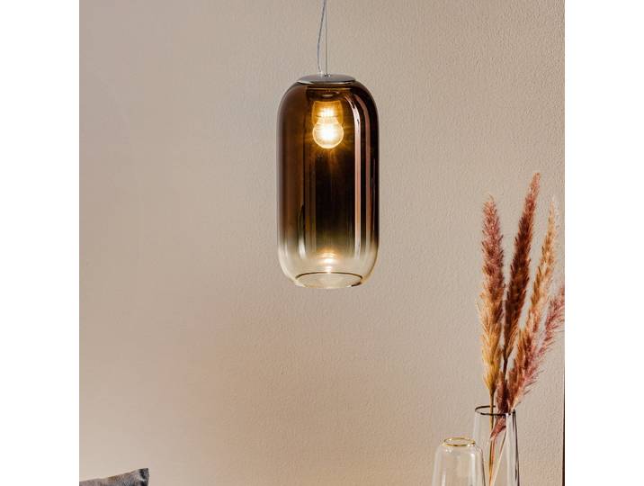 Gople Mini Pendelleuchte Bronze - Artemide - Wohnzimmer - Design - Glas - Einflammig