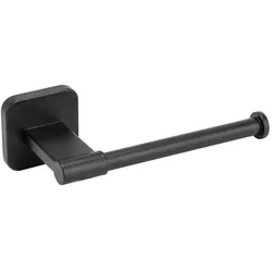 WENKO Toilettenpapierhalter Porto Edelstahl Schwarz