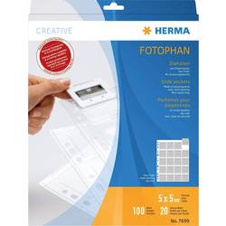 HERMA - Hülle x 100 Diahüllen für Kleinbild-Dias, Folie klar/matt 100 Hüllen 7699