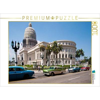 CALVENDO Puzzle Das Kapitol in Havanna | 1000 Teile Lege-Größe 64x48cm Foto-Puzzle für glückliche Stunden