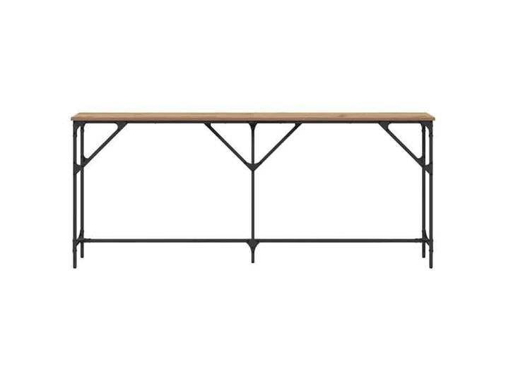 Table Console Chêne Artisanal 180x23x75 cm Bois d'ingénierie_2 ans garantie_31362