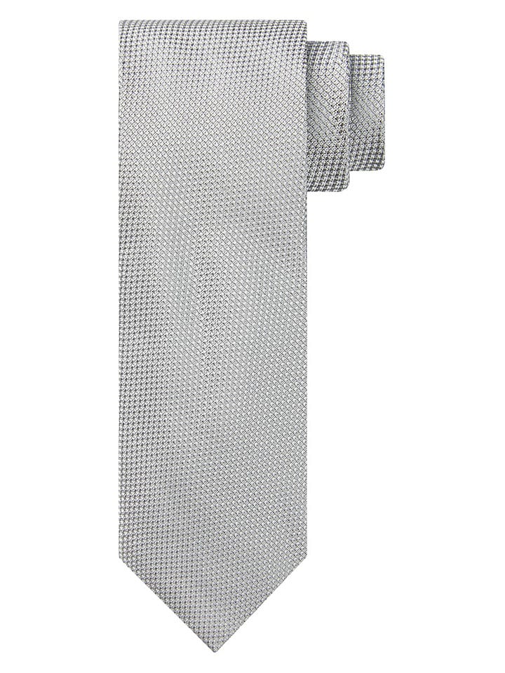 PROFUOMO Seiden-Krawatte in Grau - onesize