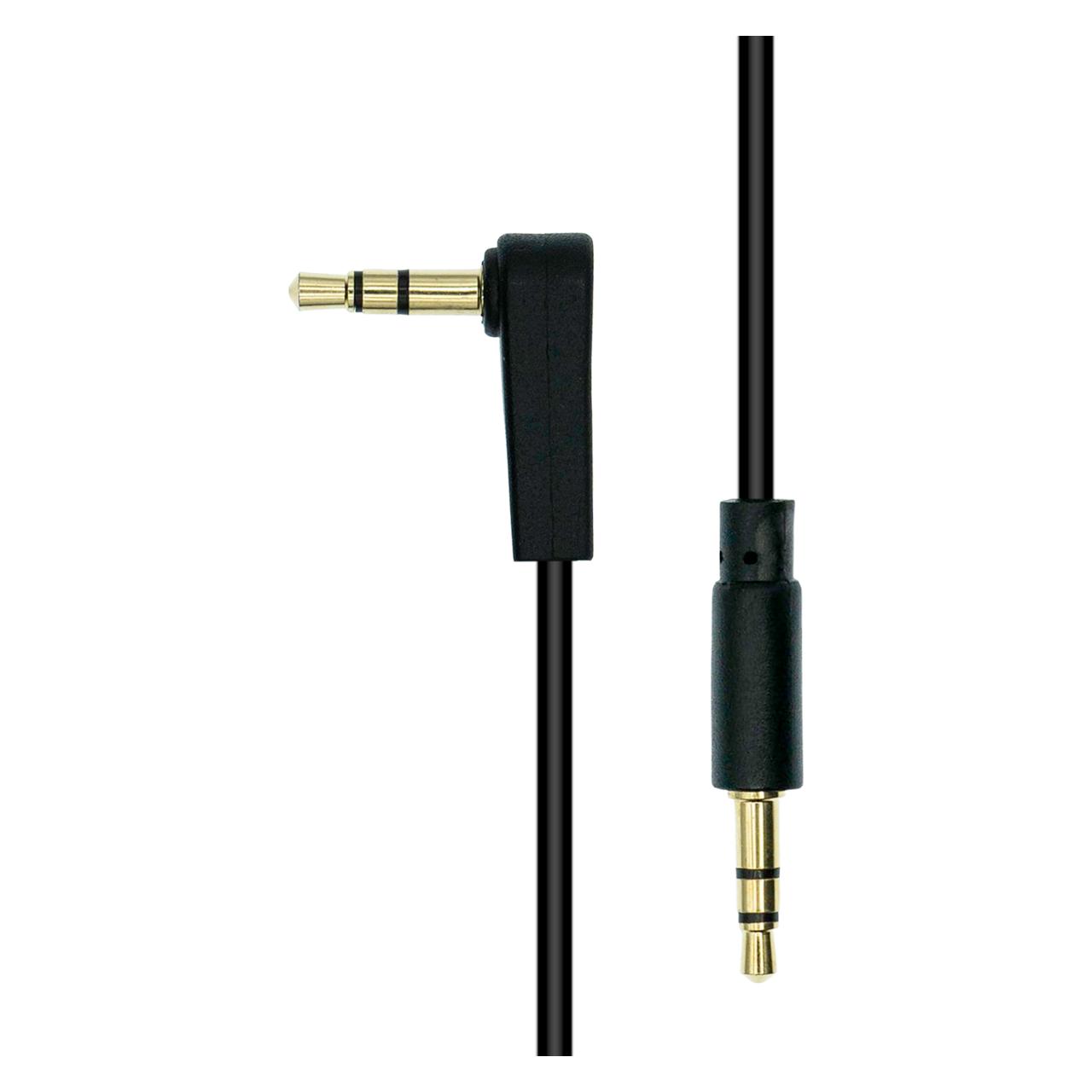 ProXtend Mini-Jack 3-Pin Angled Slim Cable M-M Black 0.5M (0.50 m) (835249)