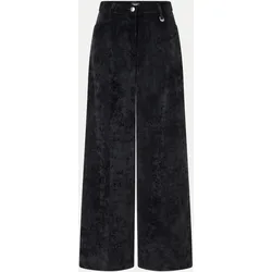 Wide-Leg Cordhose PALAZZO Schwarz 40/30