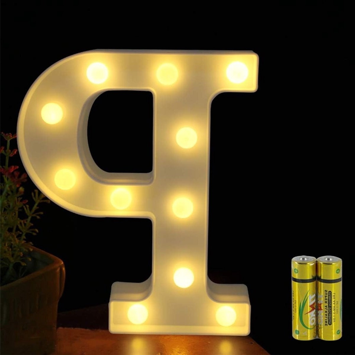 LED Nachtlamp met Verlichte Letters voor Kinderkamers en Decoratie