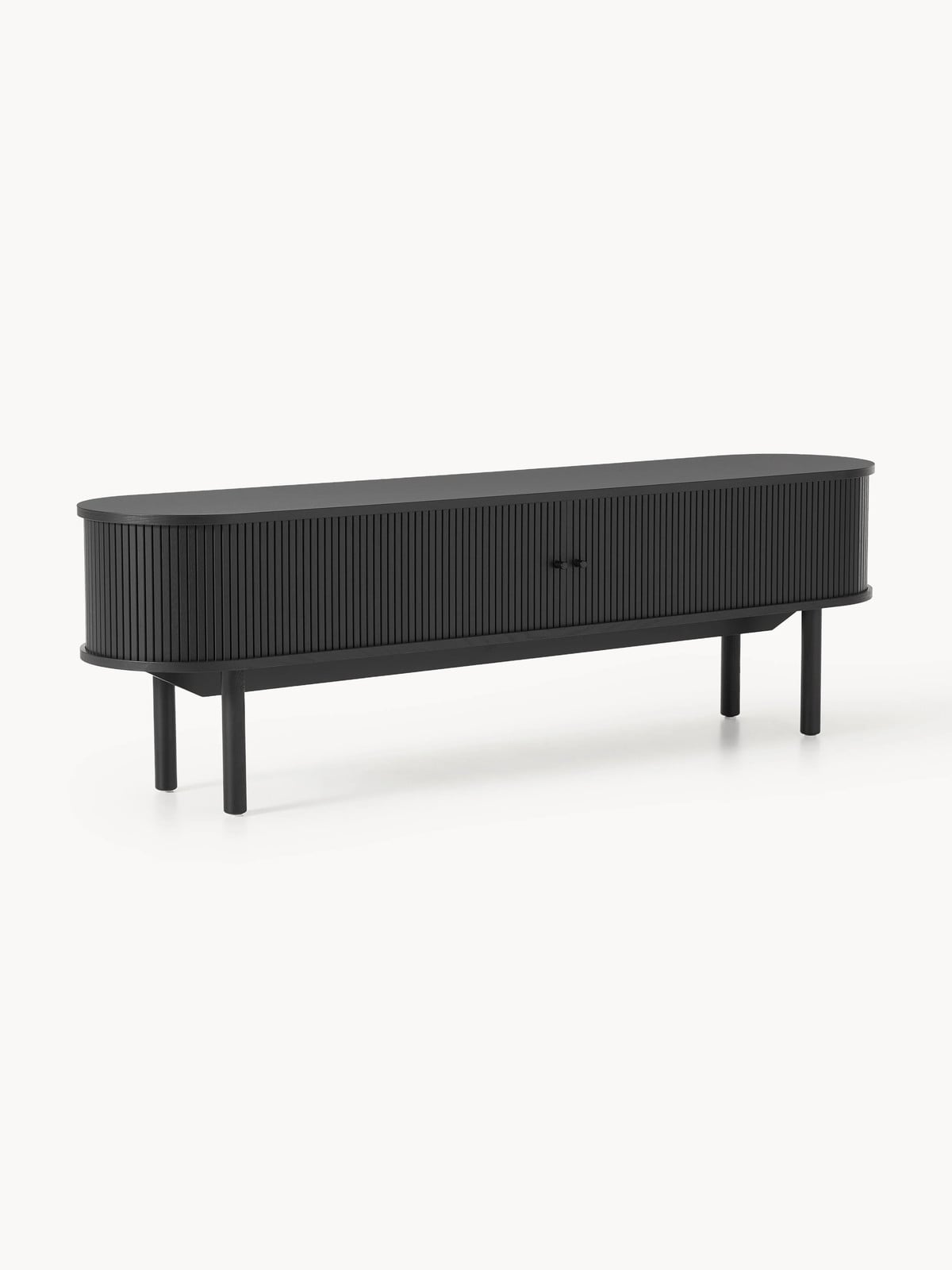 Westwing Collection Tv-meubel Calary met gefluteerde voorkant, B/D/H: 180 x 55 x 76,7 cm