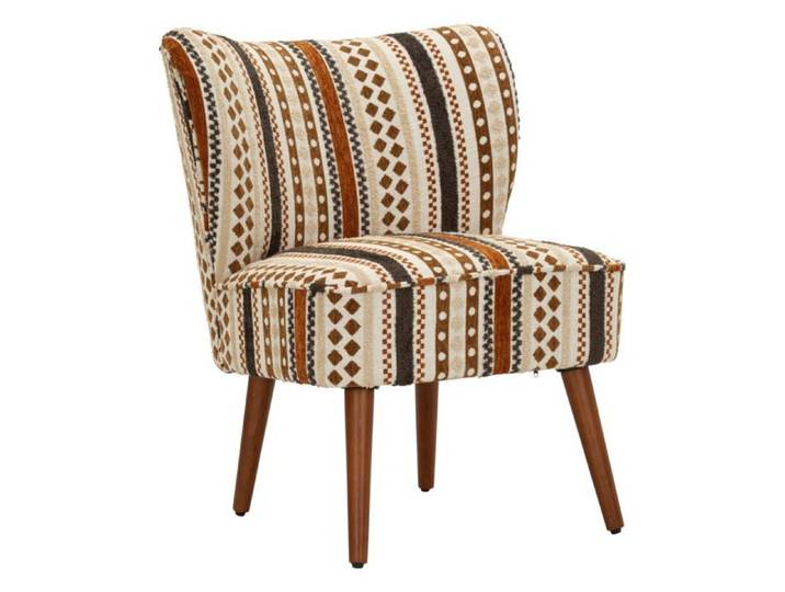 Fauteuil ethnique multicolore avec revêtement en tissu - Réf. VK8681847476696