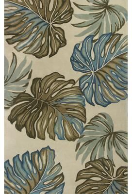 Domani Classics Ivory Tropics Hand-Tufted Wool Rug