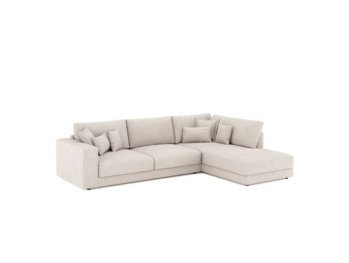 Ecksofa Cord TARJA rechts beige