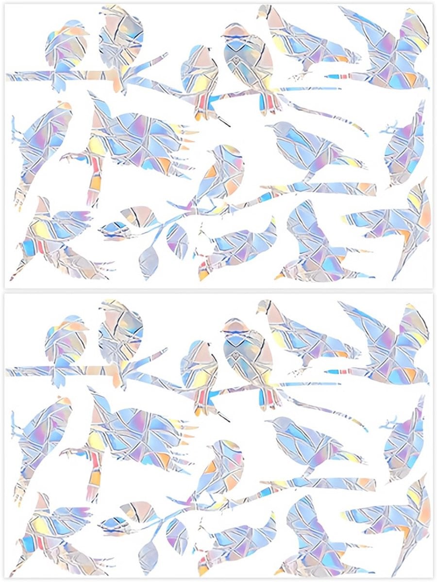 Solidchoice Decoratieve Raamstickers ter Bescherming van Vogels