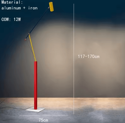 Inspire Curations Adjustable Nordic Floor Lamp Colorful Modern Reading Floor Lamp For Living Room & Bedroom style A cool White us Plug
