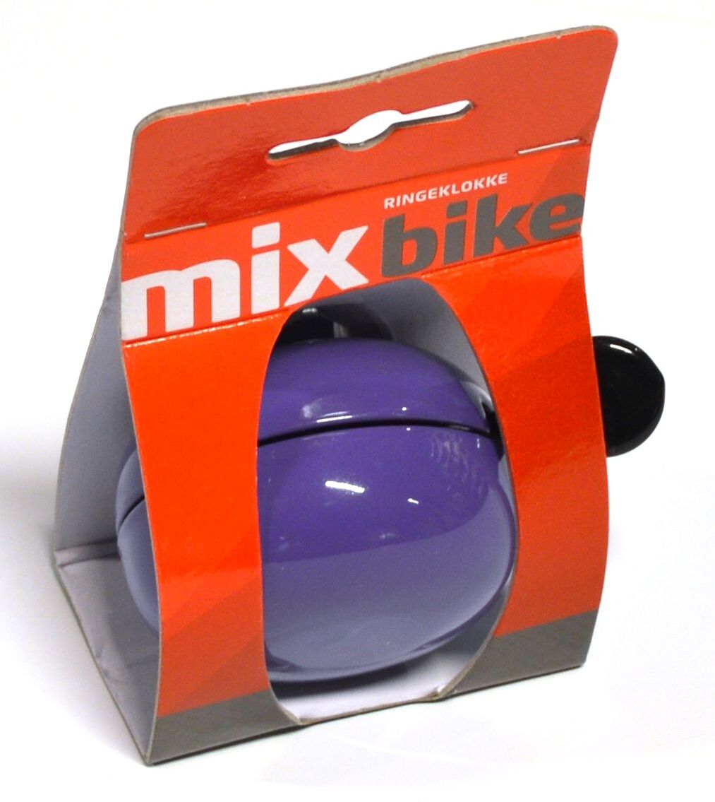 Mixbike Ding Dong Cykelklokke – Lilla, Ø60 Mm
