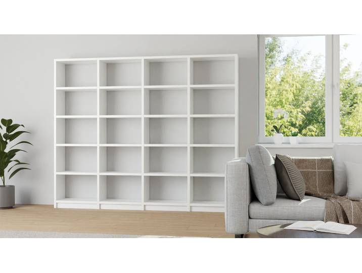 Schlichtes Regal nach Maß MDF Beschichtet MDF Weiß matt