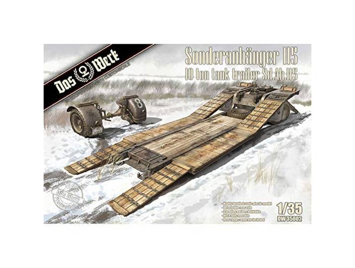DAS WERK DW35002 Speciale aanhanger 115-10t Tank Trailer Sd.Ah.115-1:35