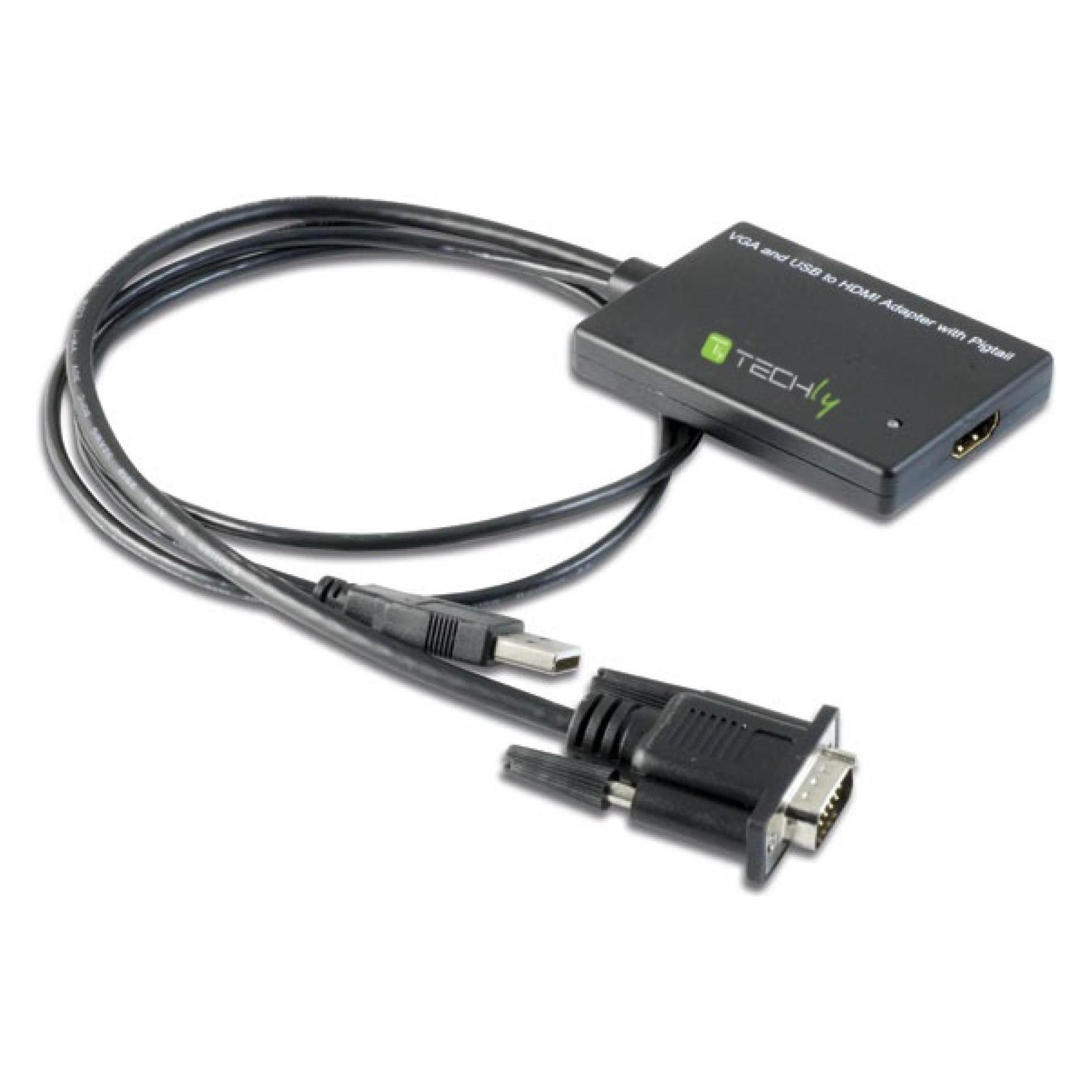 Techly AV Konverter IDATA-HDMI-VGA3 (IDATA-HDMI-VGA3)