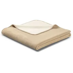 Biederlack Wohndecke Doubleface oasis-ecru 150x200 cm
