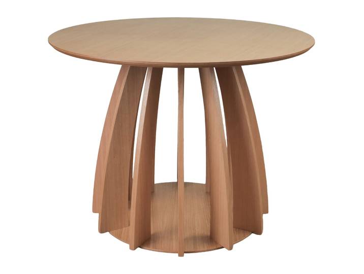 Runder Esstisch Diciffy 100 cm, natur Eichenfurnier