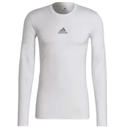 adidas Techfit Compression Langarm Shirt Herren - weiß - L