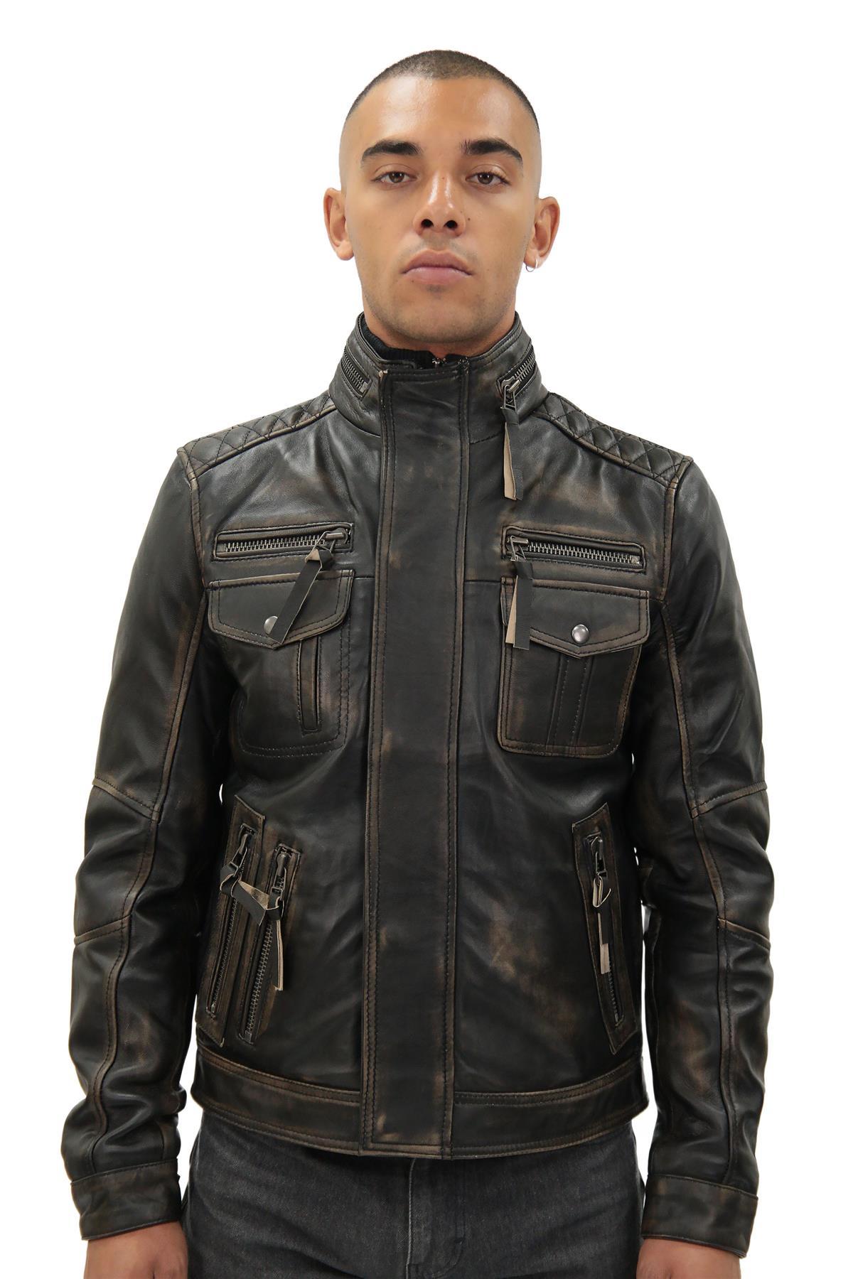 Herren-Leder-Retro-Bikerjacke-Toronto