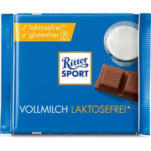 Ritter-Sport Tafelschokolade Vollmilch laktosefrei, 100g