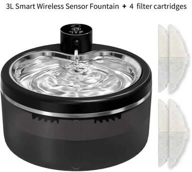 Uplift Treasures Wireless Smart Cat Water Fountain 3L 3l 4filters