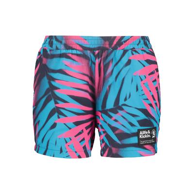 Shorts ALIFE & KICKIN, Damen, Gr. M, Normalgrößen, bunt (marine), 100% Polyester, Hosen Shorts