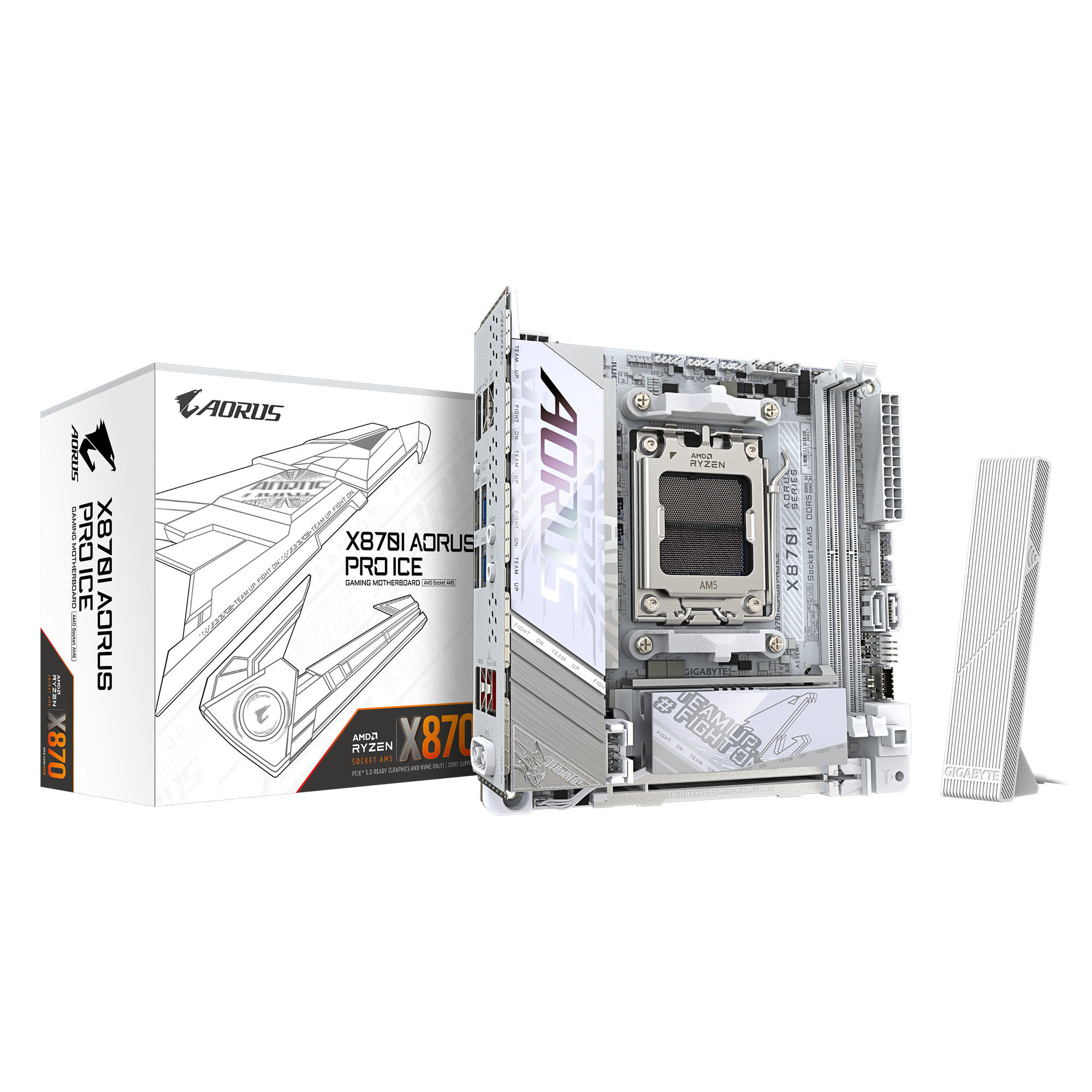 GIGABYTE X870I AORUS PRO ICE WIFI7 Mini-ITX Mainboard - Sockel AM5
