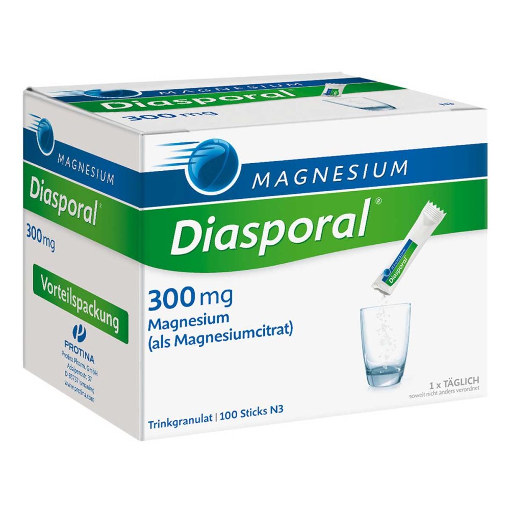 Protina Pharmazeutische GmbH Magnesium Diasporal 300 mg Granulat zur, zum her.e.lsg.z.ein. 10712486