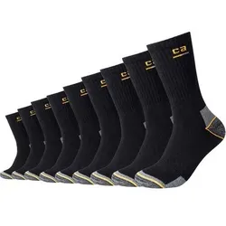 CAMANO Herren Socken Online Work Socks 9p, Größe 47-50 in Schwarz Schwarz