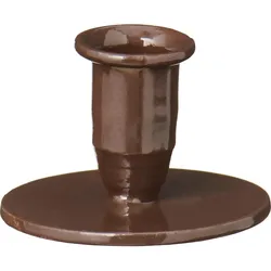 IB Laursen Metall-Kerzenhalter Hygge für 1,3 cm Kerzen, Braun - Ø 4,5 x H 3,2 cm