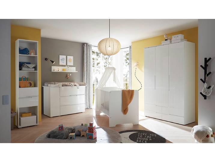 Commode à langer Tibalda 120 x 100 x 80cm Blanc
