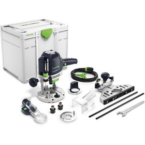 Festool Oberfräse OF 1400 EBQ-Plus, 578940, Netzbetrieb, 1400W, 0 - 70 mm Frästiefe, mit Koffer, Schaft-Ø 6 - 12,7 mm