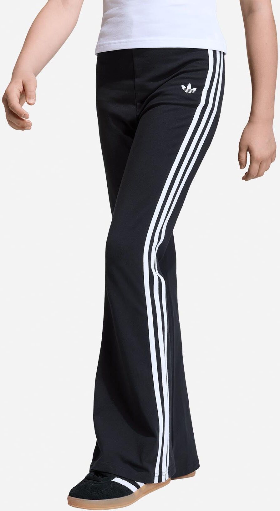 Adidas 3stripes Jr - Leggings - Nero 11-12ANNI