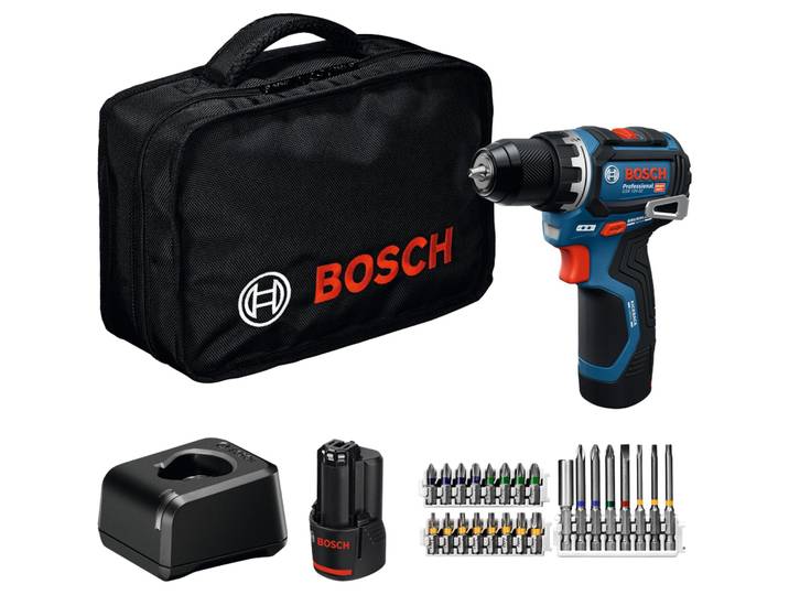Akku-Bohrschrauber GSR 12V-32, 2x Akku GBA 12V 2.0Ah, Werkzeugtasche