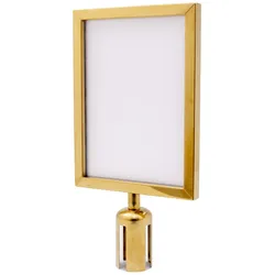 AcMax A4 Schilderhalter gold