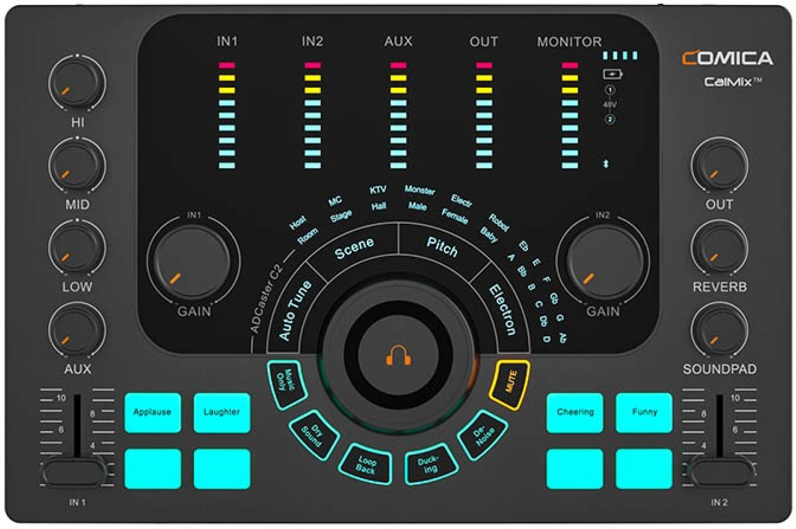 Interface de Áudio ADCaster C2 Comica
