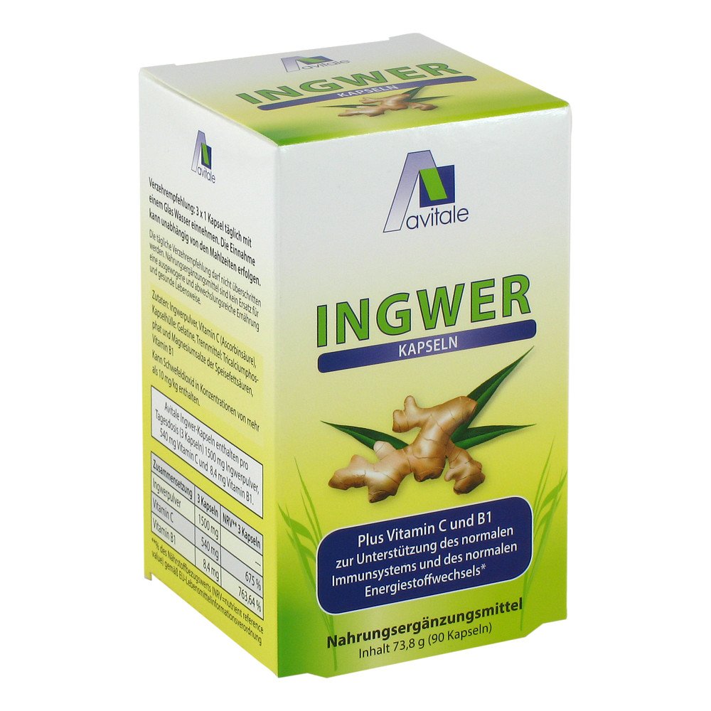 Avitale GmbH Ingwer 500 mg Kapseln + Vitamin B1+c 06732879